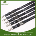 Black lanyards badge holder with custom printing